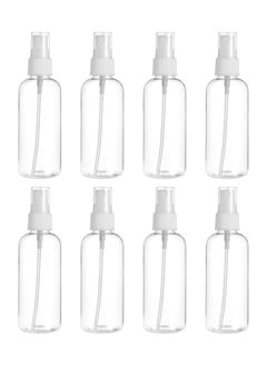 Spray Bottle Set - 8-Piece, 80ml – Refillable Fine Mist Travel Bottles with Leak-Proof Caps, Clear Plastic, Portable Size – Ideal for Toiletries, Cleaning, Skincare, Disinfectants