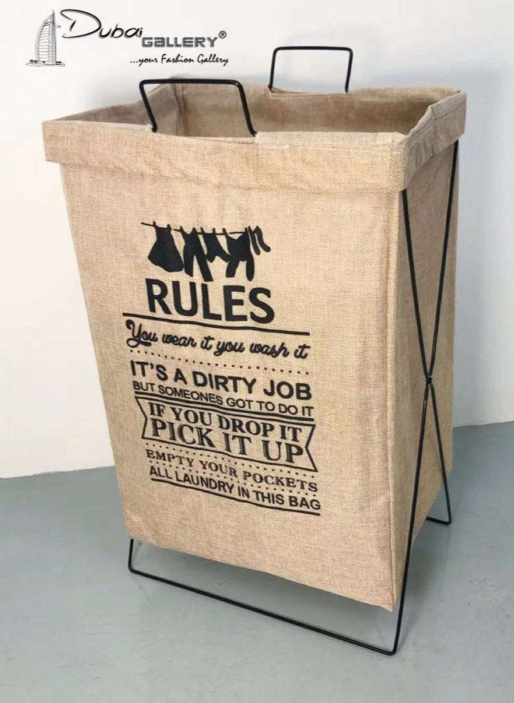 DubaiGallery Laundry Bag - Laundry Basket With Lid Dual Section Laundry Hamper With Handles Anti-mold & Foldable Storage Basket For Laundry Room Organization Toy Storage Blanket Basket