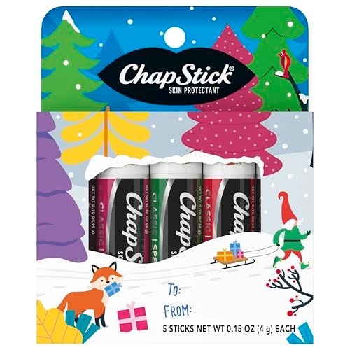 ChapStick Lip BalmVariety Holiday Gift Set, Stocking Stuffers, Christmas Gift 5 Count - Image 1
