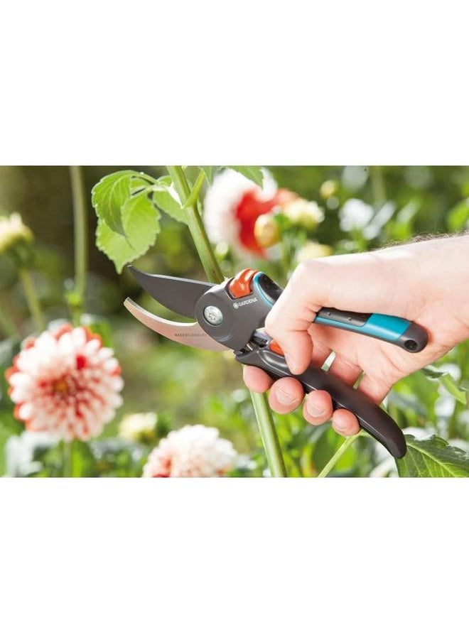 8904 Two Step Adjustable Bypass Pruners With Safety Lock For Pruning And Cutting Flowers Or Branches Made In Germany