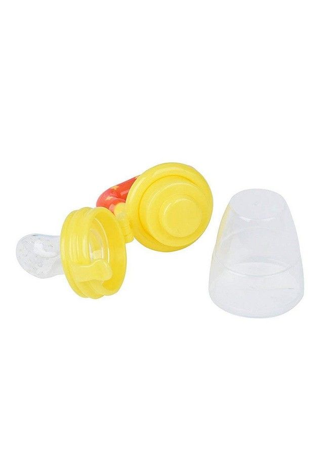 Tinny Tots Baby Pacifier Food Feeder Silicone Fresh Fruit Vegetable Teething Nibbler Feeding Pacifier Bpa Free; Self Soothing Fruit Toy For Toddlers;Infants(4 Months+) (Yellow Pack Of 1) - Image 3