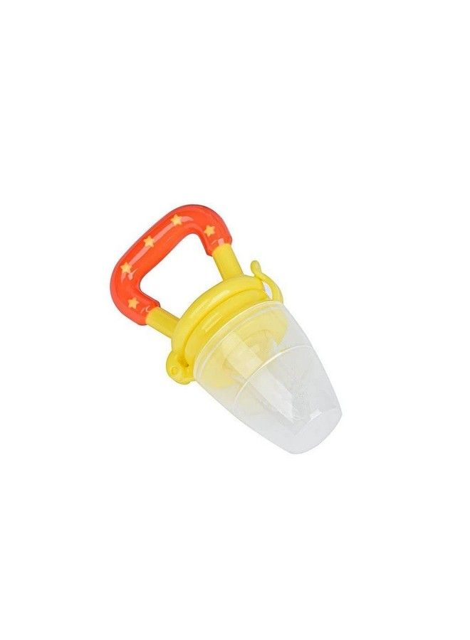 Tinny Tots Baby Pacifier Food Feeder Silicone Fresh Fruit Vegetable Teething Nibbler Feeding Pacifier Bpa Free; Self Soothing Fruit Toy For Toddlers;Infants(4 Months+) (Yellow Pack Of 1) - Image 2