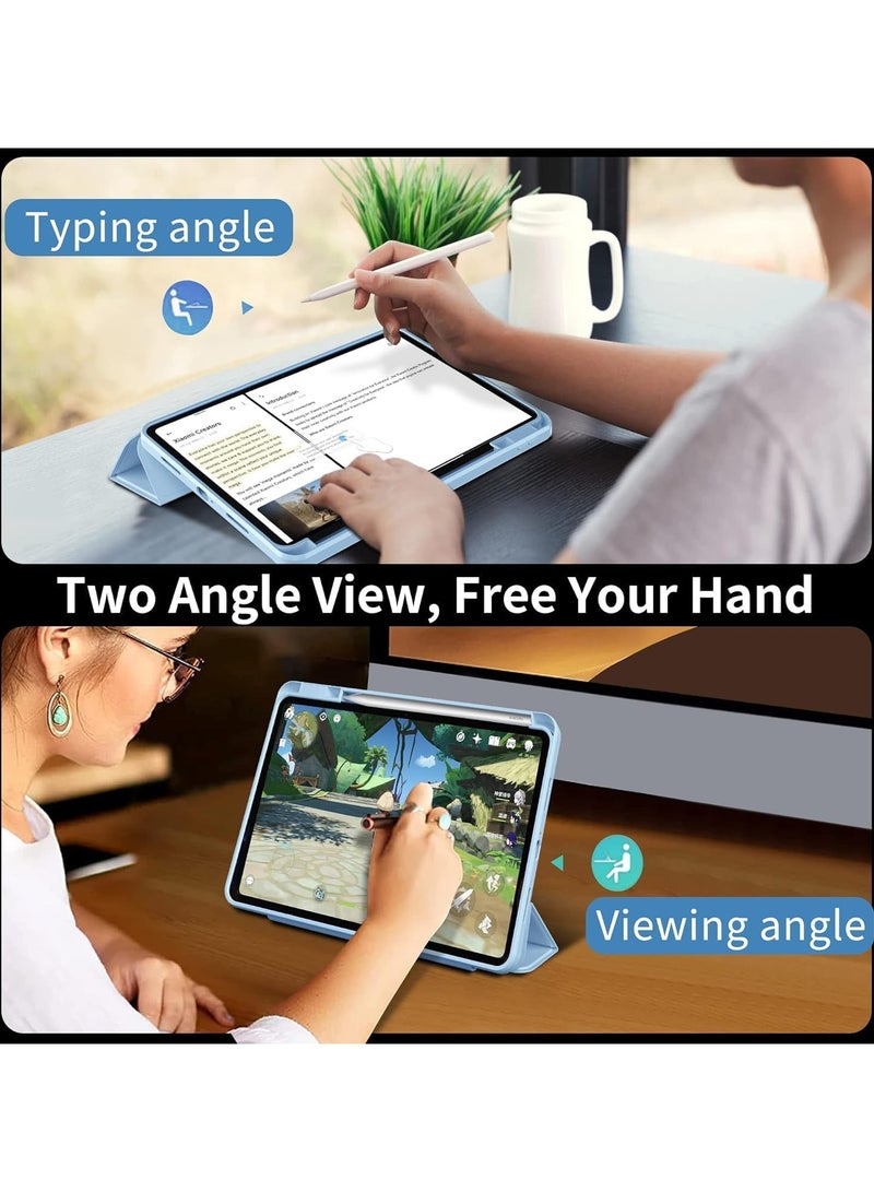 غطاء Xiaomi Pad 6 /Pad 6 Pro، غطاء صلب واقٍ ذكي لهاتف Xiaomi Mi Pad 6 /Pad 6 Pro أزرق فاتح - Image 4