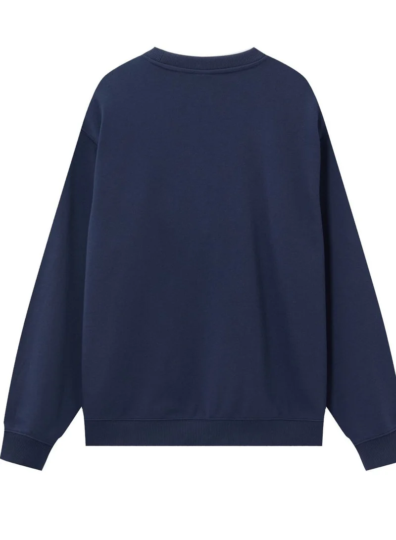 GIORDANO Men's Relaxed Fit Printed French Terry Pullover