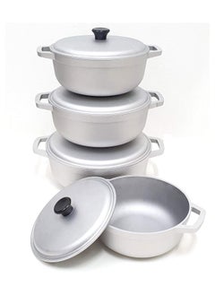 DubaiGallery 4-Piece Pressure Cooking Pots Cast Aluminum Caldero Cookware Sets  - Image 3