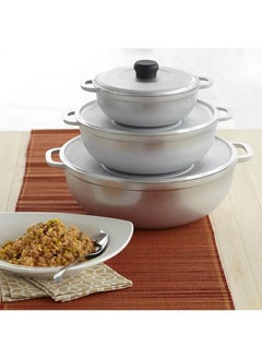 DubaiGallery 4-Piece Pressure Cooking Pots Cast Aluminum Caldero Cookware Sets  - Image 4