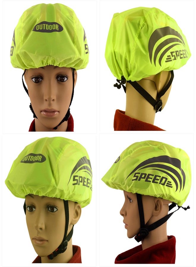 JSAHAH Pack of 2 Bike Helmet Covers Bicycle Helmet Rain Covers (Green) - Image 3
