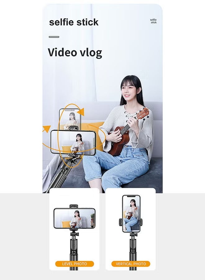 S03 Bluetooth 4.0 Mini Selfie Stick for SmartPhones Camera Black - Image 4