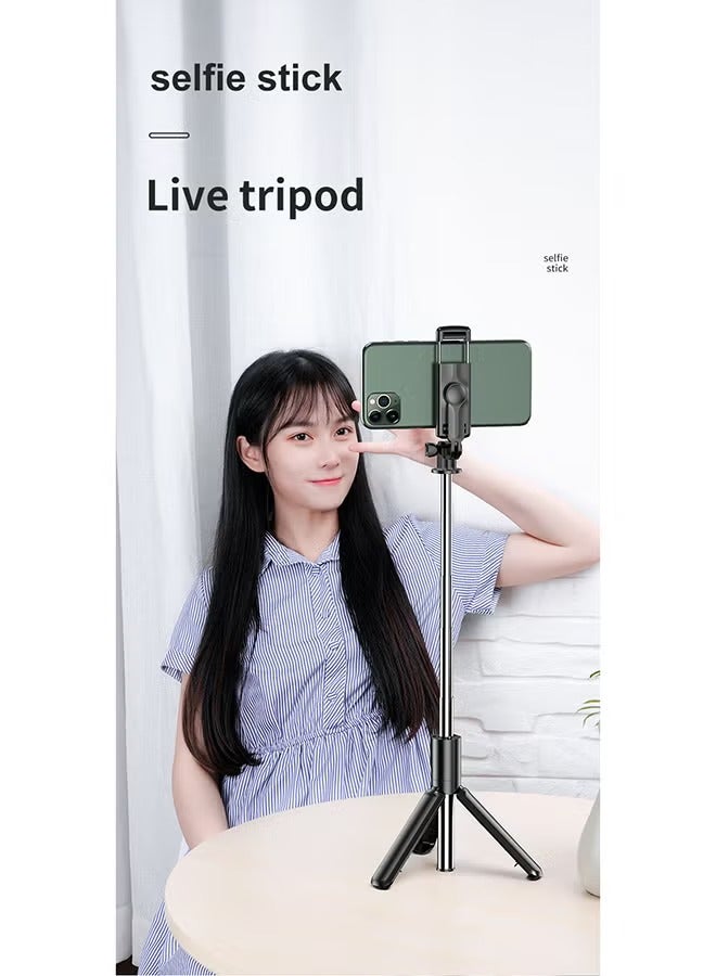 S03 Bluetooth 4.0 Mini Selfie Stick for SmartPhones Camera Black - Image 2