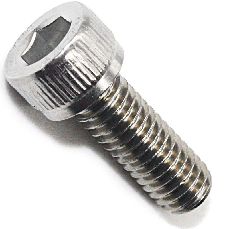 Fullerkreg m3 x 8mm Socket Head Cap Screws, Allen Socket Drive, Din 912, AISI 304 Stainless Steel (18-8), Full Thread, Bright Finish, Machine Thread, Quantity 100 - Image 1