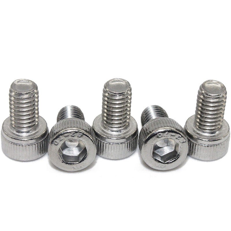 Fullerkreg m3 x 8mm Socket Head Cap Screws, Allen Socket Drive, Din 912, AISI 304 Stainless Steel (18-8), Full Thread, Bright Finish, Machine Thread, Quantity 100 - Image 4