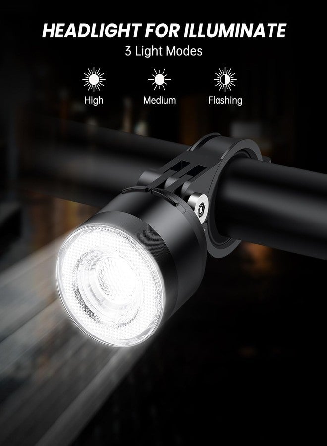 ONVIAN Super Bright USB Rechargeable Bike Lights for Night Riding, Wireless Remote Bike Lights Front and Back, 15 Light Modes 7 Colors, Waterproof Bicycle Light Set for Adults Kids Road Mountain - Image 2