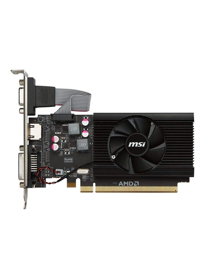 MSI AMD Radeon R7 240 2GB DDR3 128-bits VGA/DVI/HDMI Low Profile Cross Black - Image 1