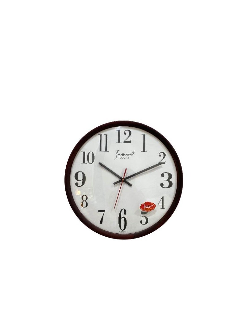 Siddharth Quartz Clock Big Size Wall Clock (35 cm * 35 cm) Wall Clock for Home, Living Room, and Office Black - Image 3