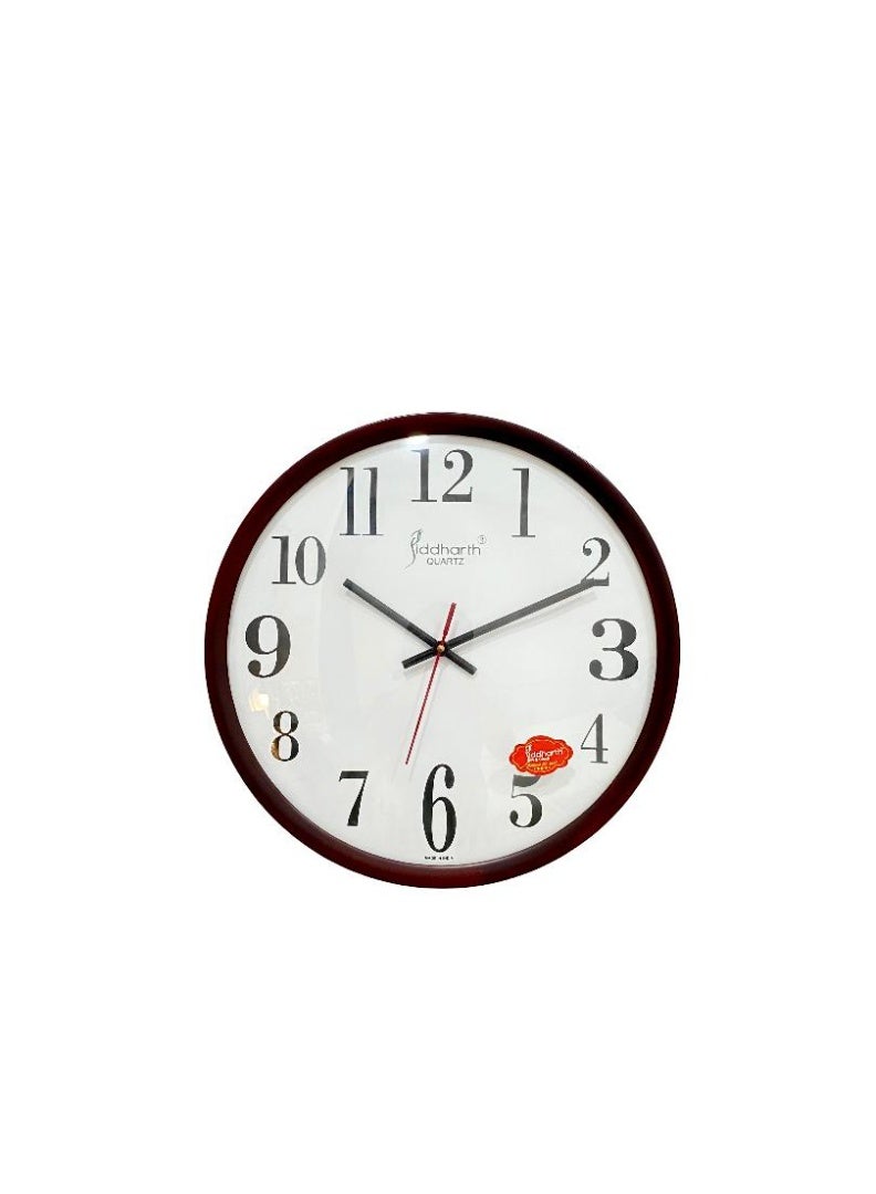 Siddharth Quartz Clock Big Size Wall Clock (35 cm * 35 cm) Wall Clock for Home, Living Room, and Office Black - Image 1