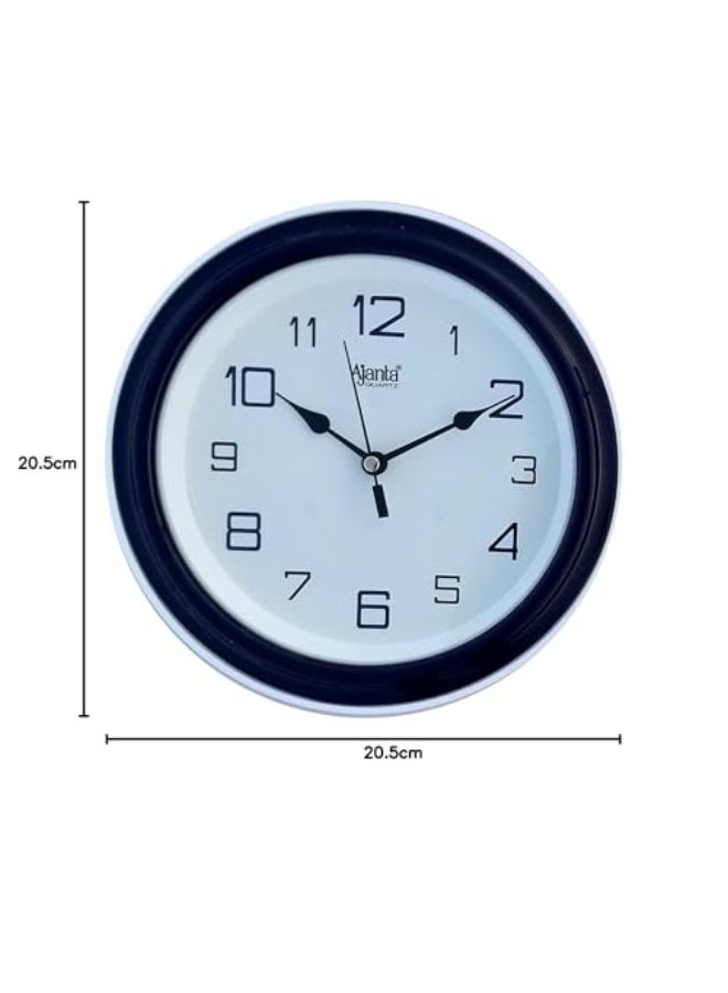 Ajanta 2147-Blue Plastic Abstract Theme Wall Clock – 20.5 cm x 20.5 cm x 3.5 cm | Analog | Battery Operated | Silent Sweep Mechanism | Ideal for Home & Office - Image 2