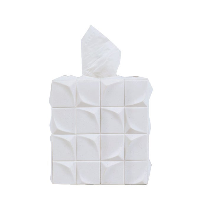 MODERN SQUARE TISSUE BOX COVER HOLDERBATHROOM ACCESSORIES DECOR UNIQUE DESIGN TISSUE BOX COVER FOR BATHROOM VANITY COUNTER TOPS ALSO GREAT FOR BEDROOMS AND LIVING ROOMS