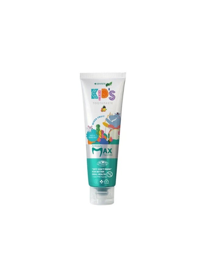 Dentiste Max Kids Toothpaste Mixed Fruits 60g | Safe Herbal Oral Care for Children | Gentle Cleaning, Fresh Breath & Cavity Protection