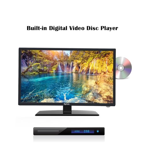 SYLVOX 27 Inch TV 12/24 Volt TV Full HD RV TV,1080P, Built-in Digital Video Disc Player and FM Radio, for Home, RV Camper and Mobile Use, Black - Image 4