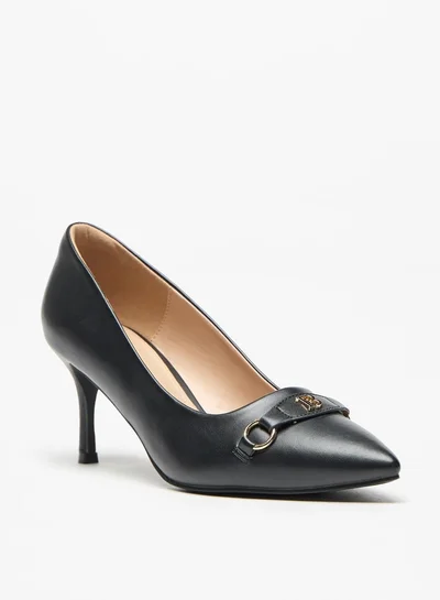 Flora Bella By Shoexpress Solid Slip-On Pumps with Stiletto Heel