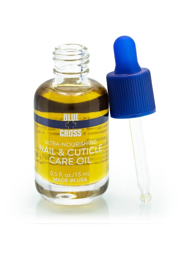 Blue Cross - Professional Nail Care All Natural Mineral Oil Free Ultranourishing Hydrating Moisturizing Nail & Cuticle Oil Lemongrass + Lavender Scented Essential Oils Made In Usa 0.5 Fl Oz/15Ml - Image 1