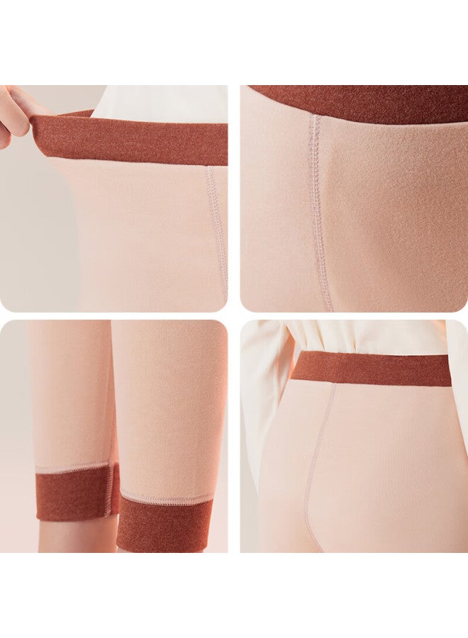 Dingguagua Children's Thermal Fleece-lined Autumn And Winter Leggings For Girls, Thickened Cotton Pants For Kids