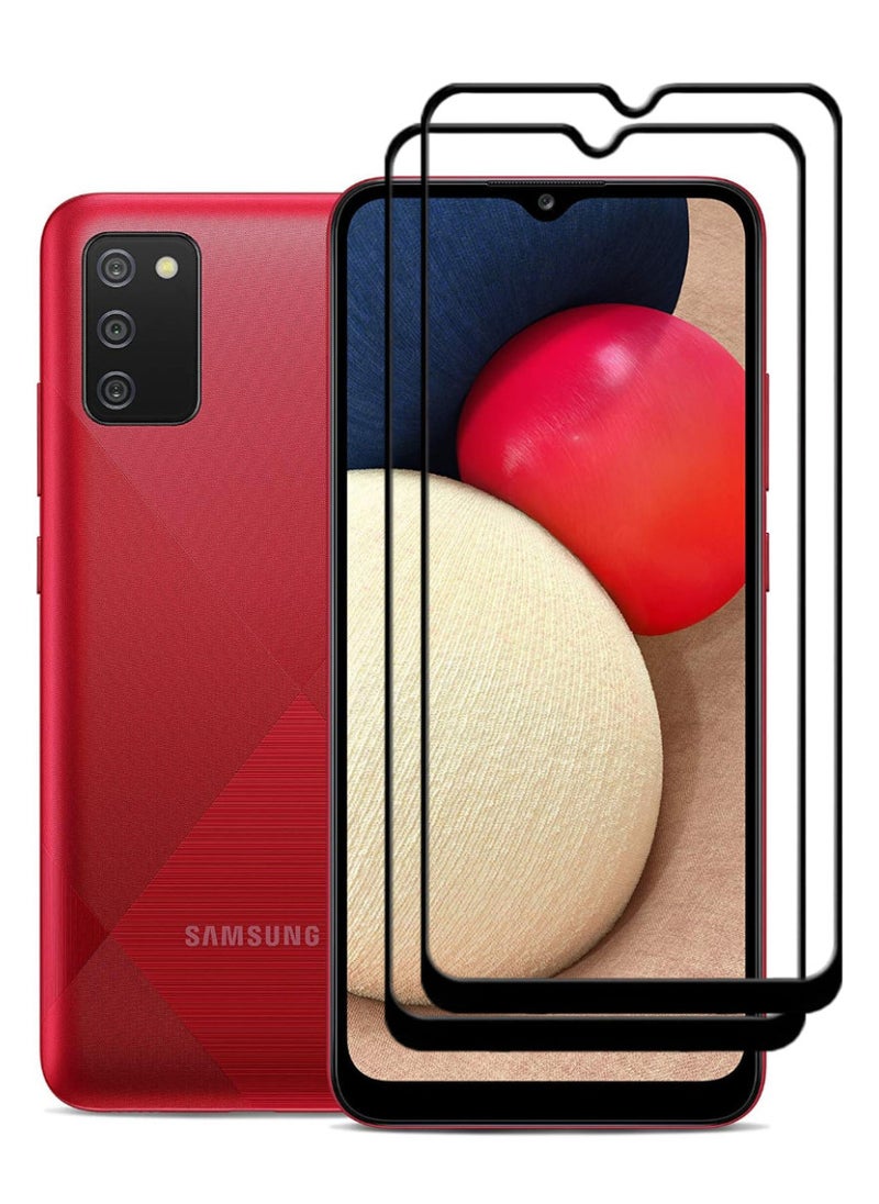 ACLIX 2 Pieces Antistatic ESD Dustproof Premium Quality High Definition Tempered Glass Screen Protector Designed For Samsung Galaxy A02s - Image 1