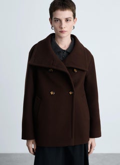 Double-Breasted Virgin Wool Coat