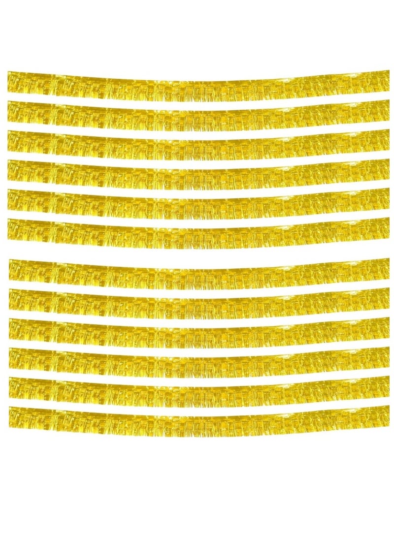 Anna 30*200cm Birthday Party Backdrop Decorations - Shiny Foil Tassel Curtains Banner Set of 12 - Image 1