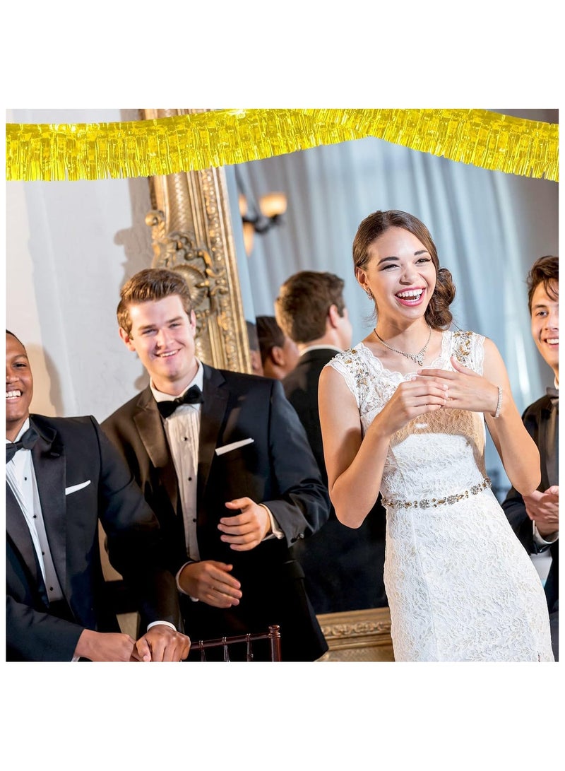 Anna 30*200cm Birthday Party Backdrop Decorations - Shiny Foil Tassel Curtains Banner Set of 12 - Image 4