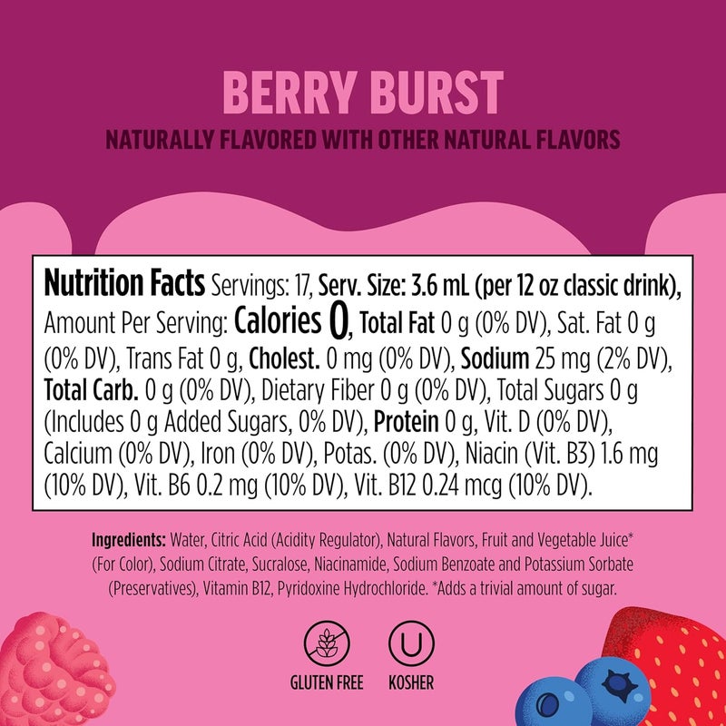 Ninja Thirsti Flavored Water Drops - FRUITI CHILL Berry Burst, Zero Calories & Sugar, Makes 17 Drinks, 3 Pack - Image 5