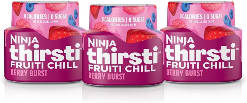 Ninja Thirsti Flavored Water Drops - FRUITI CHILL Berry Burst, Zero Calories & Sugar, Makes 17 Drinks, 3 Pack - Image 1