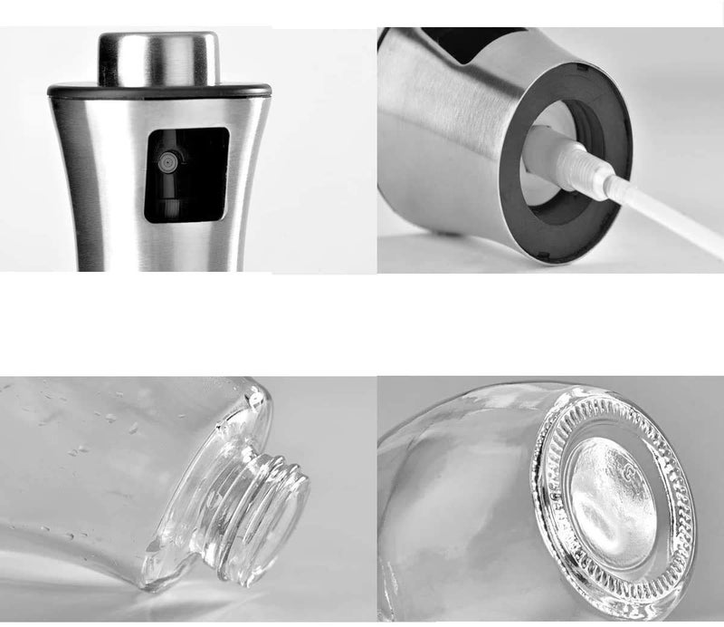 Gopendra Olive Oil Sprayer Dispenser for Cooking, 200ml Stainless Steel and Glass Spray Bottle, Outdoor Portable BBQ Spray Oil Can, Kitchen Gadget Oil Bottle for Air Fryer - Image 5