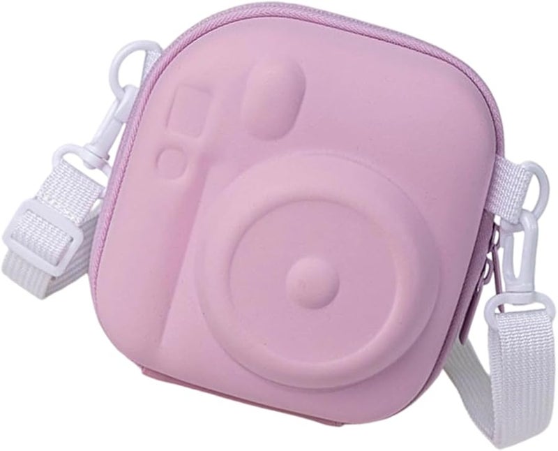 Purple Crossbody Camera Bag Waterproof Shell Soft Interior Mesh Pockets - Image 5