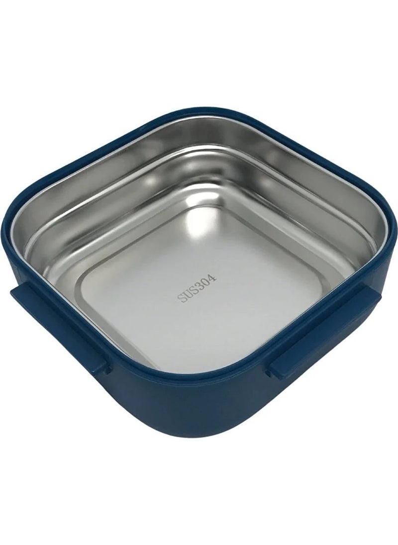 Vagonlife - Lunch Box BL2107 Single-Deck Steel Blue-Yellow - Image 1