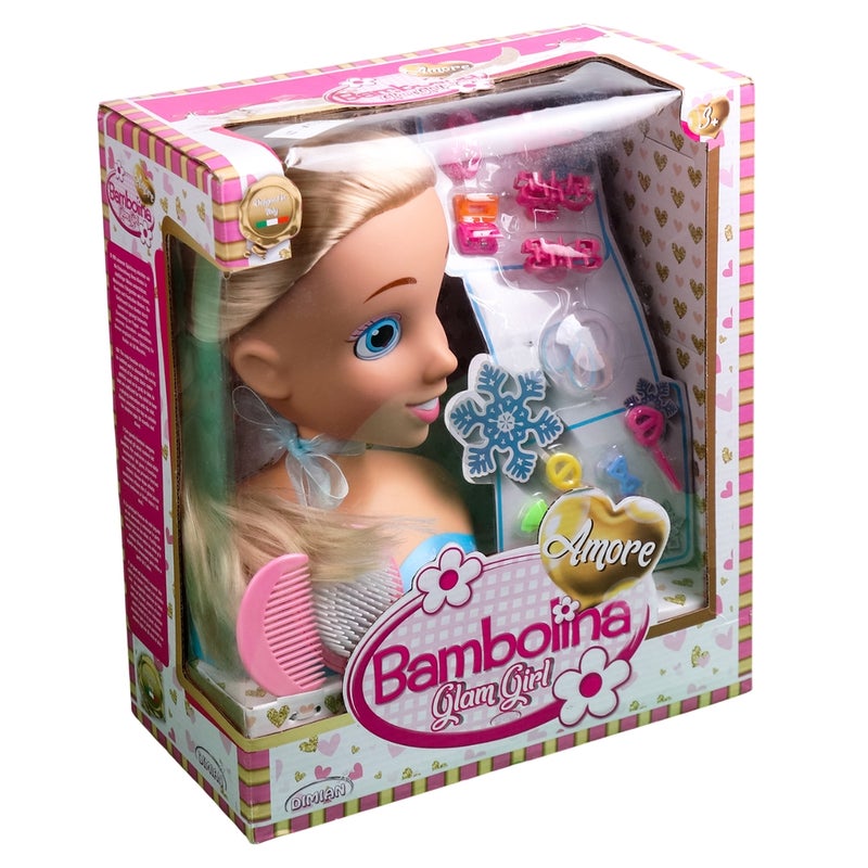 بامبولينا دمية رأس بامبولينا الأميرة 25 سم للتزيين مع الأكسسوارات - 9239 - Image 1