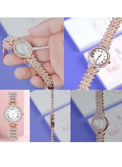 modio Modio U93 Mini 36 mm Smart Watch with 3 Pair Strap and Stylish analogue Watch with Diamond Jewellery Accessories Combo for Ladies and Girls  - Image 5