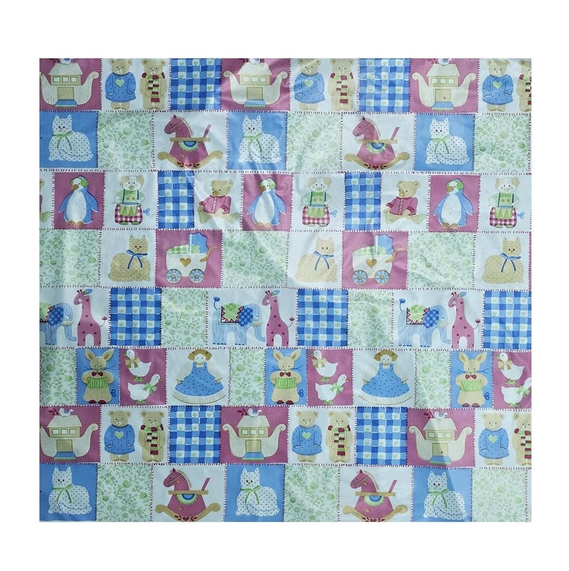 Ecosoft Baby Plastic Sheet | Baby Bed Protector | 0-18 Months | 90 x 135 cm (Blue Zoo) - Image 4