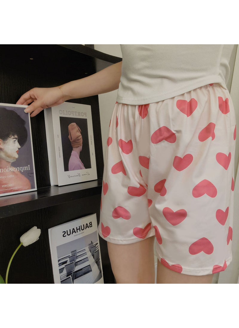Generic - Summer Cartoon Sleep Shorts Women Casual Home Wear Love shorts - Image 1