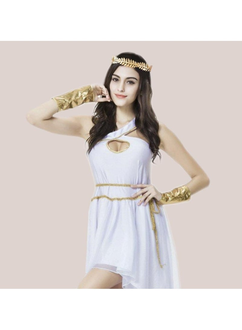 Oasisgalore Laurel Wreath Crown - Gold Roman Emperor Headband for Men & Women | Greek Goddess Crown - Image 4