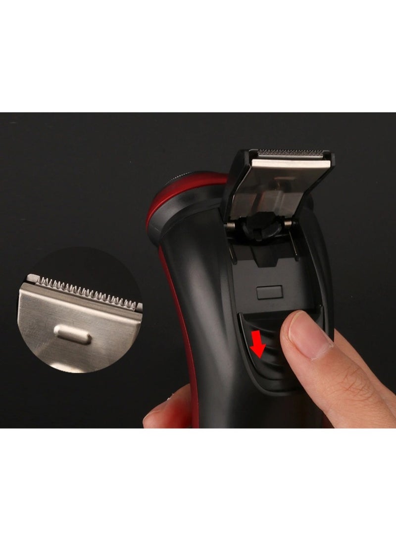 NIKAI ماكينة حلاقة للرجال ماكينة حلاقة مقاومة للماء غسول جسم مجموعة حلاقة كهربائية - Image 3