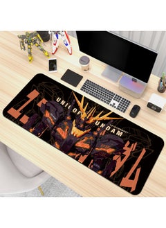 Gundam Mecha Style Anime Game Super Large Mouse Pad Thickened Personality Keyboard Pad Laptop Computer Office Desk Mat-Color:900x 400x 3mm Edge Lock-Pattern:Up To [22-18]]