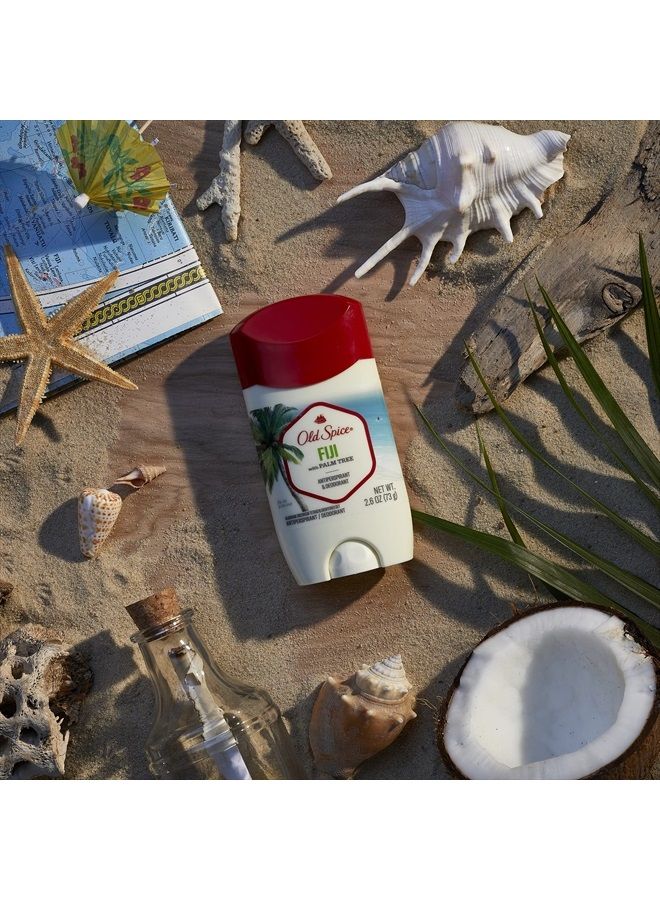 Old Spice Invisible Solid Antiperspirant Deodorant for Men Fiji with Palm Tree Scent Inspired by Nature, 2.6 oz - Image 3