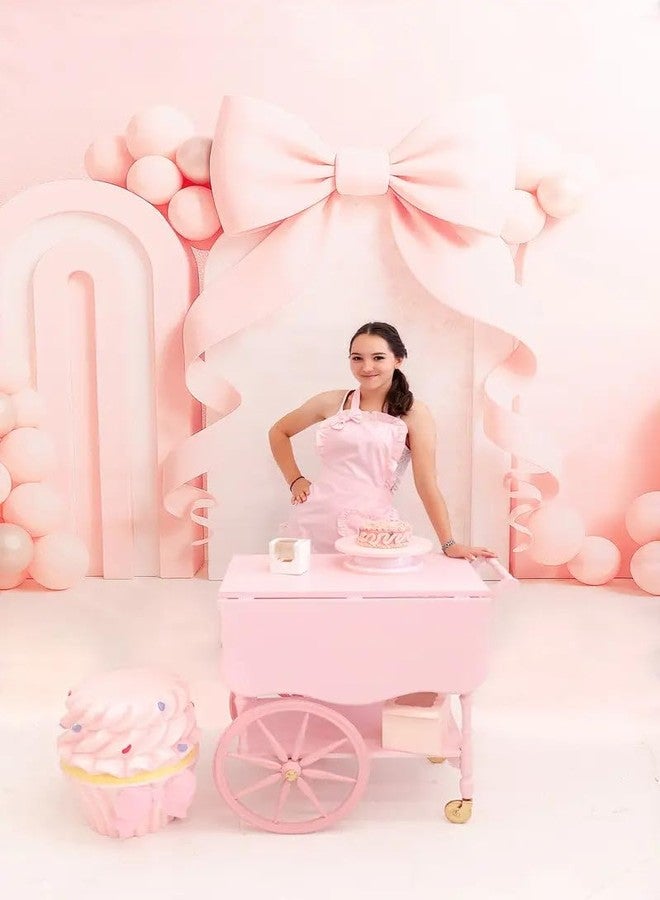 Kate 1st Birthday Backdrops Kids Photography Backdrop Pink Girls Newborn Balloons Decorations, 7x5ft - Image 2