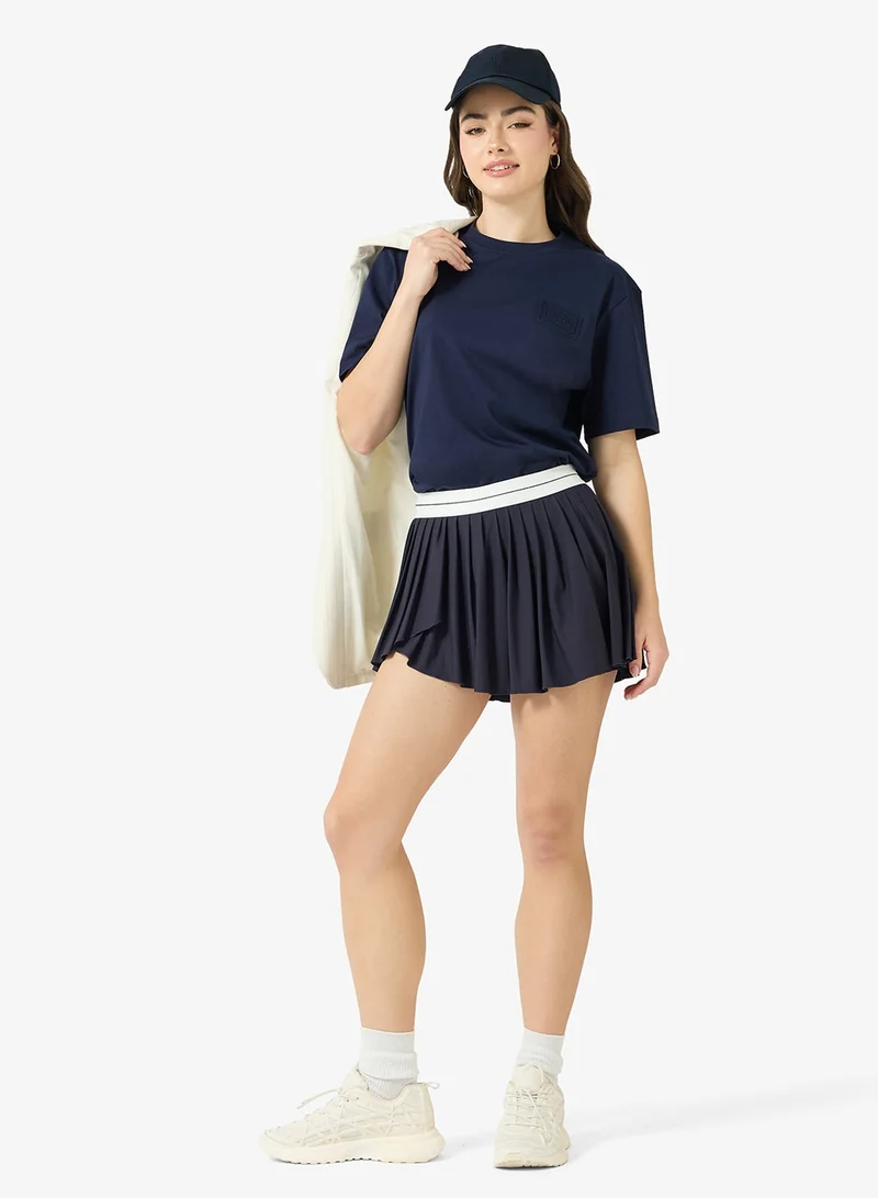 LACOSTE  Classic Fit Embossed T-Shirt for Women | Best Price UAE