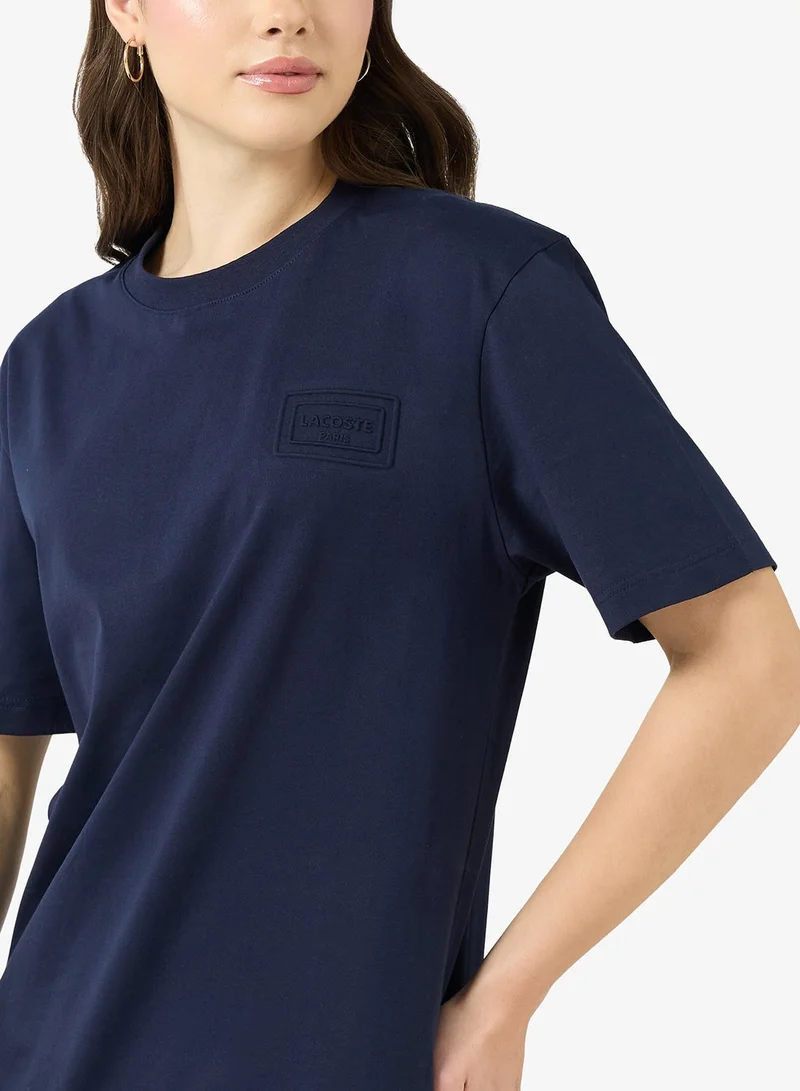 Lacoste  Classic Fit Embossed T-Shirt  | Best Price UAE