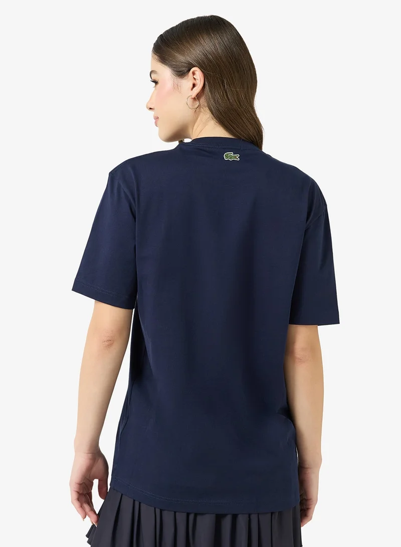 Lacoste  Classic Fit Embossed T-Shirt  | Best Price UAE