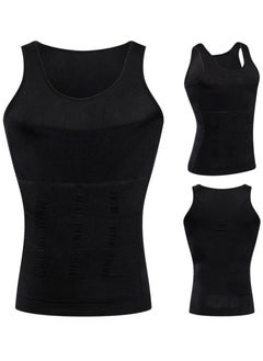 Spall Mens Slimming Body Shape Wear Corset Vest Shirt Compression Abdomen Tummy Belly Control  - Image 3