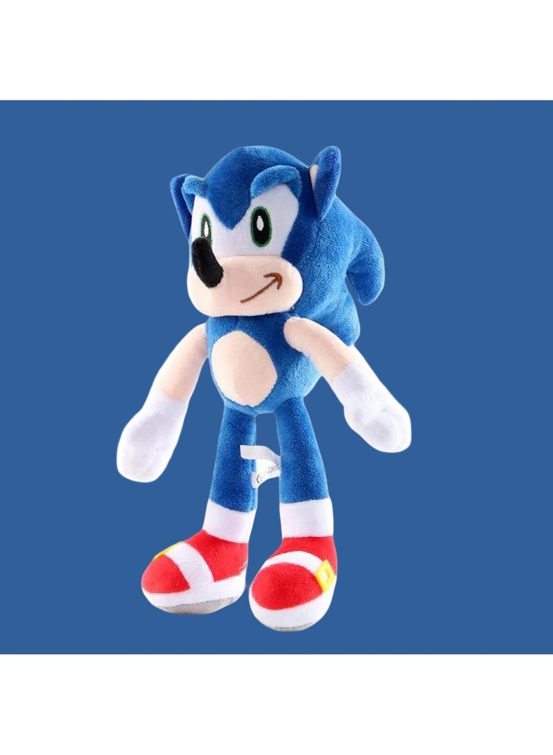 Huitich Blue Hedgehog Plush Toy – 28cm - Image 3