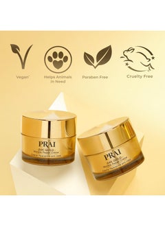 PRAI Beauty 24K Gold Creme - Face Moisturizer, Skincare Product, 1.7 Oz 